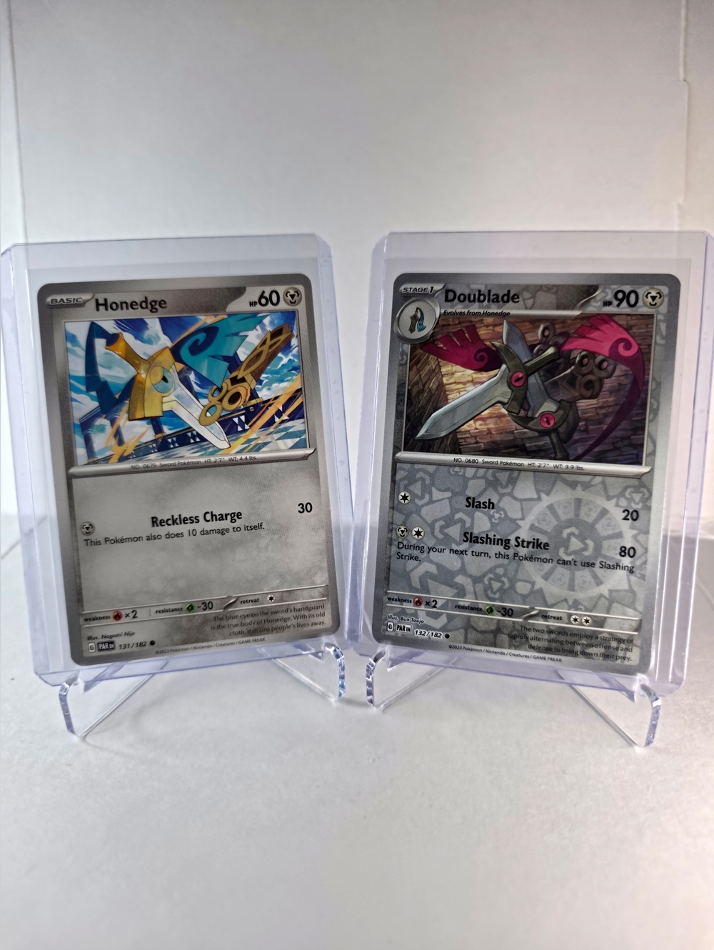 Pokémon TCG - Honedge -> Doublade - Paradox Rift - 131/182 & 132/182 - Picture 1 of 2